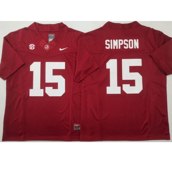 Mens Youths Ty Simpson Crimson Stitched Jersey Vapor Red - Picture 2 of 3